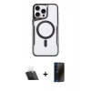 MARSİLYAN™- iPhone 11 Pro Max Kılıf Yadigar Klasik Özel Seri - Siyah 3D Antistatik Hayalet Cam Ekran Koruyucu + Kamera Lens Koruma Cam - SF