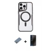 MARSİLYAN™- iPhone 11 Pro Max Kılıf Yadigar Klasik Özel Seri - Siyah 3D Antistatik Hayalet Cam Ekran Koruyucu + Metal Kamera Lens Koruma Cam - GS