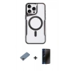 MARSİLYAN™- iPhone 11 Pro Max Kılıf Yadigar Klasik Özel Seri - Siyah 3D Antistatik Hayalet Cam Ekran Koruyucu + Shine Kamera Lens Koruma Cam - GI