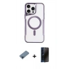 MARSİLYAN™- iPhone 11 Pro Max Kılıf Yadigar Klasik Özel Seri - Siyah 3D Antistatik Hayalet Cam Ekran Koruyucu + Metal Kamera Lens Koruma Cam - MI