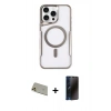 MARSİLYAN™- iPhone 11 Pro Max Kılıf Yadigar Klasik Özel Seri - Siyah 3D Antistatik Hayalet Cam Ekran Koruyucu + Rainbow Kamera Lens Koruma Cam - GD