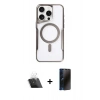 MARSİLYAN™- iPhone 11 Pro Max Kılıf Yadigar Klasik Özel Seri - Siyah 3D Antistatik Hayalet Cam Ekran Koruyucu + Kamera Lens Koruma Cam - SF