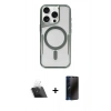 MARSİLYAN™- iPhone 11 Pro Max Kılıf Yadigar Klasik Özel Seri - Siyah 3D Antistatik Hayalet Cam Ekran Koruyucu + Kamera Lens Koruma Cam - SF