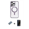 MARSİLYAN™- iPhone 11 Pro Max Kılıf Yadigar Klasik Özel Seri - Siyah 3D Antistatik Hayalet Cam Ekran Koruyucu + Metal Kamera Lens Koruma Cam - GS