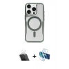 MARSİLYAN™- iPhone 11 Pro Max Kılıf Yadigar Klasik Özel Seri - Siyah 3D Antistatik Seramik Nano Ekran Koruyucu + Şeffaf Kamera Lens Koruma Cam
