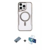 MARSİLYAN™- iPhone 11 Pro Max Kılıf Yadigar Klasik Özel Seri - Siyah 3D Antistatik Seramik Nano Ekran Koruyucu + Metal Kamera Lens Koruma Cam - SH
