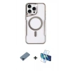 MARSİLYAN™- iPhone 11 Pro Max Kılıf Yadigar Klasik Özel Seri - Siyah 3D Antistatik Seramik Nano Ekran Koruyucu + Metal Kamera Lens Koruma Cam - MI