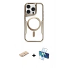 MARSİLYAN™- iPhone 11 Pro Max Kılıf Yadigar Klasik Özel Seri - Siyah 3D Antistatik Seramik Nano Ekran Koruyucu + Renkli Kamera Lens Koruma Cam - MI