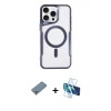 MARSİLYAN™- iPhone 11 Pro Max Kılıf Yadigar Klasik Özel Seri - Siyah 3D Antistatik Seramik Nano Ekran Koruyucu + Metal Kamera Lens Koruma Cam - GS