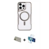MARSİLYAN™- iPhone 11 Pro Max Kılıf Yadigar Klasik Özel Seri - Siyah 3D Antistatik Seramik Nano Ekran Koruyucu + Rainbow Kamera Lens Koruma Cam - GD