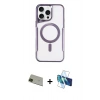 MARSİLYAN™- iPhone 11 Pro Max Kılıf Yadigar Klasik Özel Seri - Siyah 3D Antistatik Seramik Nano Ekran Koruyucu + Rainbow Kamera Lens Koruma Cam - YL