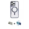 MARSİLYAN™- iPhone 11 Pro Max Kılıf Yadigar Klasik Özel Seri - Siyah 3D Antistatik Seramik Nano Ekran Koruyucu + Rainbow Kamera Lens Koruma Cam - YL