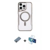 MARSİLYAN™- iPhone 11 Pro Max Kılıf Yadigar Klasik Özel Seri - Siyah 3D Antistatik Seramik Nano Ekran Koruyucu + Shine Kamera Lens Koruma Cam - GI