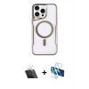 MARSİLYAN™- iPhone 11 Pro Max Kılıf Yadigar Klasik Özel Seri - Siyah 3D Antistatik Seramik Nano Ekran Koruyucu + Şeffaf Kamera Lens Koruma Cam