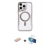 MARSİLYAN™- iPhone 11 Pro Max Kılıf Yadigar Klasik Özel Seri - Siyah 3D Antistatik Seramik Nano Ekran Koruyucu + Renkli Kamera Lens Koruma Cam - MI