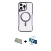 MARSİLYAN™- iPhone 11 Pro Max Kılıf Yadigar Klasik Özel Seri - Siyah 3D Antistatik Seramik Nano Ekran Koruyucu + Rainbow Kamera Lens Koruma Cam - GD