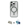 MARSİLYAN™- iPhone 11 Pro Max Kılıf Yadigar Klasik Özel Seri - Siyah 3D Antistatik Seramik Nano Ekran Koruyucu + Rainbow Kamera Lens Koruma Cam - GD