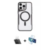 MARSİLYAN™- iPhone 11 Pro Max Kılıf Yadigar Klasik Özel Seri - Siyah 3D Antistatik Seramik Nano Ekran Koruyucu + Şeffaf Kamera Lens Koruma Cam