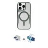 MARSİLYAN™- iPhone 11 Pro Max Kılıf Yadigar Klasik Özel Seri - Siyah 3D Antistatik Seramik Nano Ekran Koruyucu + Pers Alüminyum Kamera Lens - LT