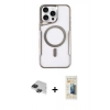 MARSİLYAN™- iPhone 11 Pro Max Kılıf Yadigar Klasik Özel Seri - Siyah 6D Mat Seramik Hayalet Nano Ekran Koruyucu + Pers Alüminyum Kamera Lens - SH
