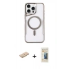 MARSİLYAN™- iPhone 11 Pro Max Kılıf Yadigar Klasik Özel Seri - Siyah 6D Mat Seramik Hayalet Nano Ekran Koruyucu + Renkli Kamera Lens Koruma Cam - SI