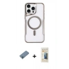 MARSİLYAN™- iPhone 11 Pro Max Kılıf Yadigar Klasik Özel Seri - Siyah 6D Mat Seramik Hayalet Nano Ekran Koruyucu + Shine Kamera Lens Koruma Cam - MI