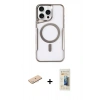 MARSİLYAN™- iPhone 11 Pro Max Kılıf Yadigar Klasik Özel Seri - Siyah 6D Mat Seramik Hayalet Nano Ekran Koruyucu + Renkli Kamera Lens Koruma Cam - MI