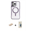 MARSİLYAN™- iPhone 11 Pro Max Kılıf Yadigar Klasik Özel Seri - Siyah 6D Mat Seramik Hayalet Nano Ekran Koruyucu + Renkli Kamera Lens Koruma Cam - MI