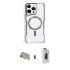 MARSİLYAN™- iPhone 11 Pro Max Kılıf Yadigar Klasik Özel Seri - Siyah Bilvis Hayalet Cam Ekran Koruyucu + Rainbow Kamera Lens Koruma Cam - GD