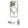 MARSİLYAN™- iPhone 11 Pro Max Kılıf Yadigar Klasik Özel Seri - Siyah Bilvis Hayalet Cam Ekran Koruyucu + Rainbow Kamera Lens Koruma Cam - GD