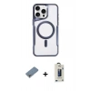 MARSİLYAN™- iPhone 11 Pro Max Kılıf Yadigar Klasik Özel Seri - Siyah Bilvis Hayalet Cam Ekran Koruyucu + Metal Kamera Lens Koruma Cam - GS