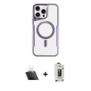 MARSİLYAN™- iPhone 11 Pro Max Kılıf Yadigar Klasik Özel Seri - Siyah Bilvis Hayalet Cam Ekran Koruyucu + Kamera Lens Koruma Cam - SF