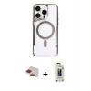 MARSİLYAN™- iPhone 11 Pro Max Kılıf Yadigar Klasik Özel Seri - Siyah Bilvis Hayalet Cam Ekran Koruyucu + Pers Alüminyum Kamera Lens - KI