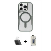 MARSİLYAN™- iPhone 11 Pro Max Kılıf Yadigar Klasik Özel Seri - Siyah Bilvis Hayalet Cam Ekran Koruyucu + Kamera Lens Koruma Cam - SF