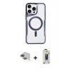 MARSİLYAN™- iPhone 11 Pro Max Kılıf Yadigar Klasik Özel Seri - Siyah Bilvis Hayalet Cam Ekran Koruyucu + Pers Alüminyum Kamera Lens - YL
