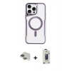 MARSİLYAN™- iPhone 11 Pro Max Kılıf Yadigar Klasik Özel Seri - Siyah Bilvis Hayalet Cam Ekran Koruyucu + Pers Alüminyum Kamera Lens - YL