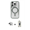 MARSİLYAN™- iPhone 11 Pro Max Kılıf Yadigar Klasik Özel Seri - Siyah Bilvis Hayalet Cam Ekran Koruyucu + Pers Alüminyum Kamera Lens - SH