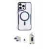 MARSİLYAN™- iPhone 11 Pro Max Kılıf Yadigar Klasik Özel Seri - Siyah Bilvis Hayalet Cam Ekran Koruyucu + Pers Alüminyum Kamera Lens - LT
