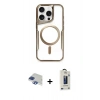 MARSİLYAN™- iPhone 11 Pro Max Kılıf Yadigar Klasik Özel Seri - Siyah Bilvis Hayalet Cam Ekran Koruyucu + Pers Alüminyum Kamera Lens - LT