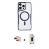 MARSİLYAN™- iPhone 11 Pro Max Kılıf Yadigar Klasik Özel Seri - Siyah Bilvis Hayalet Cam Ekran Koruyucu + Pers Alüminyum Kamera Lens - KI