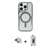 MARSİLYAN™- iPhone 11 Pro Max Kılıf Yadigar Klasik Özel Seri - Siyah Bilvis Hayalet Cam Ekran Koruyucu + Pers Alüminyum Kamera Lens - KI