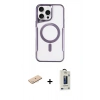 MARSİLYAN™- iPhone 11 Pro Max Kılıf Yadigar Klasik Özel Seri - Siyah Bilvis Hayalet Cam Ekran Koruyucu + Renkli Kamera Lens Koruma Cam - MI