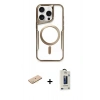 MARSİLYAN™- iPhone 11 Pro Max Kılıf Yadigar Klasik Özel Seri - Siyah Bilvis Hayalet Cam Ekran Koruyucu + Renkli Kamera Lens Koruma Cam - SI