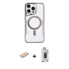 MARSİLYAN™- iPhone 11 Pro Max Kılıf Yadigar Klasik Özel Seri - Siyah Bilvis Hayalet Cam Ekran Koruyucu + Renkli Kamera Lens Koruma Cam - MI
