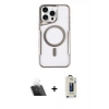 MARSİLYAN™- iPhone 11 Pro Max Kılıf Yadigar Klasik Özel Seri - Siyah Bilvis Hayalet Cam Ekran Koruyucu + Kamera Lens Koruma Cam - SF