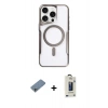 MARSİLYAN™- iPhone 11 Pro Max Kılıf Yadigar Klasik Özel Seri - Siyah Bilvis Hayalet Cam Ekran Koruyucu + Shine Kamera Lens Koruma Cam - SABE