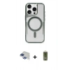 MARSİLYAN™- iPhone 11 Pro Max Kılıf Yadigar Klasik Özel Seri - Siyah Joko Magic 5D Hayalet Cam + Lacivert Pers Alüminyum Kamera Lens