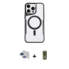 MARSİLYAN™- iPhone 11 Pro Max Kılıf Yadigar Klasik Özel Seri - Siyah Joko Magic 5D Hayalet Cam + Lacivert Pers Alüminyum Kamera Lens