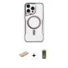 MARSİLYAN™- iPhone 11 Pro Max Kılıf Yadigar Klasik Özel Seri - Siyah Joko Magic 5D Hayalet Cam + Renkli Kamera Lens Koruma Cam - MI