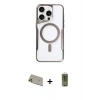 MARSİLYAN™- iPhone 11 Pro Max Kılıf Yadigar Klasik Özel Seri - Siyah Joko Magic 5D Hayalet Cam + Rainbow Kamera Lens Koruma Cam - GD